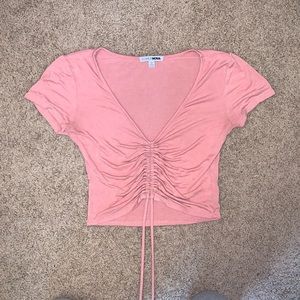 cinch crop top